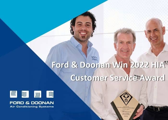 Ford & Doonan Win 2022 HIA Best Customer Service – Supplier Award